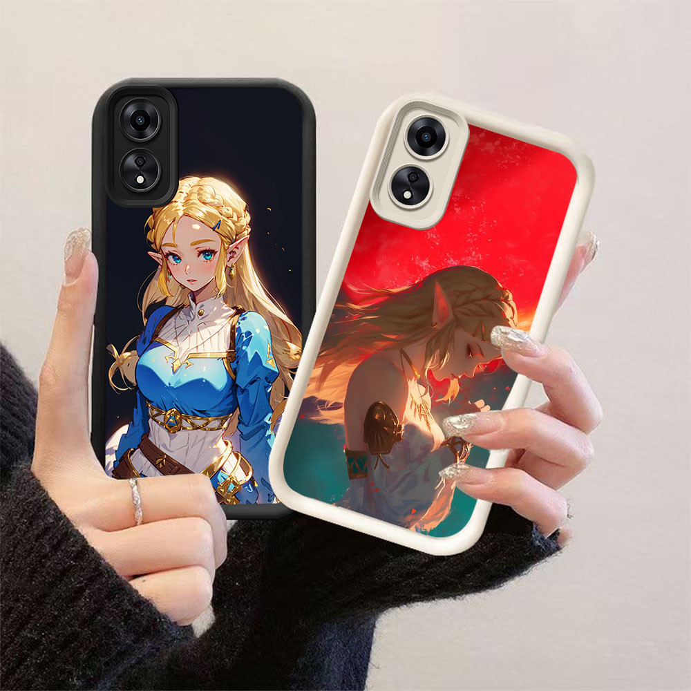 YZ-160 Princess Zelda ปลอกกันกระแทกสําหรับ OPPO A38 A58 A78 A98 A17K A60 A18 A17 F23 5G 4G