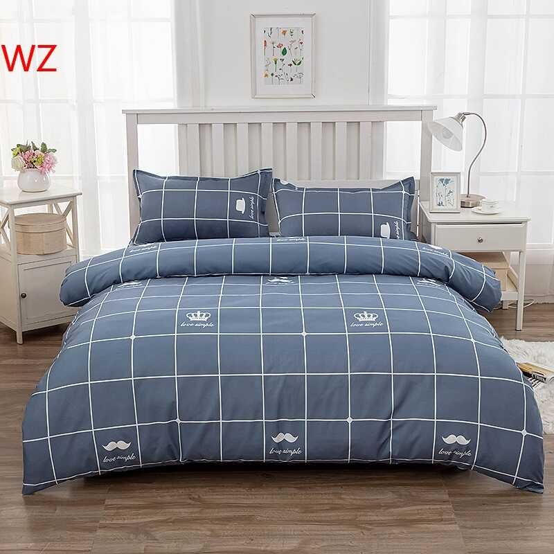 LY Sanding Duvet Cover One-Piece Duvet Cover Double Beddings Student Dormitory Bed Sheet Mattress C