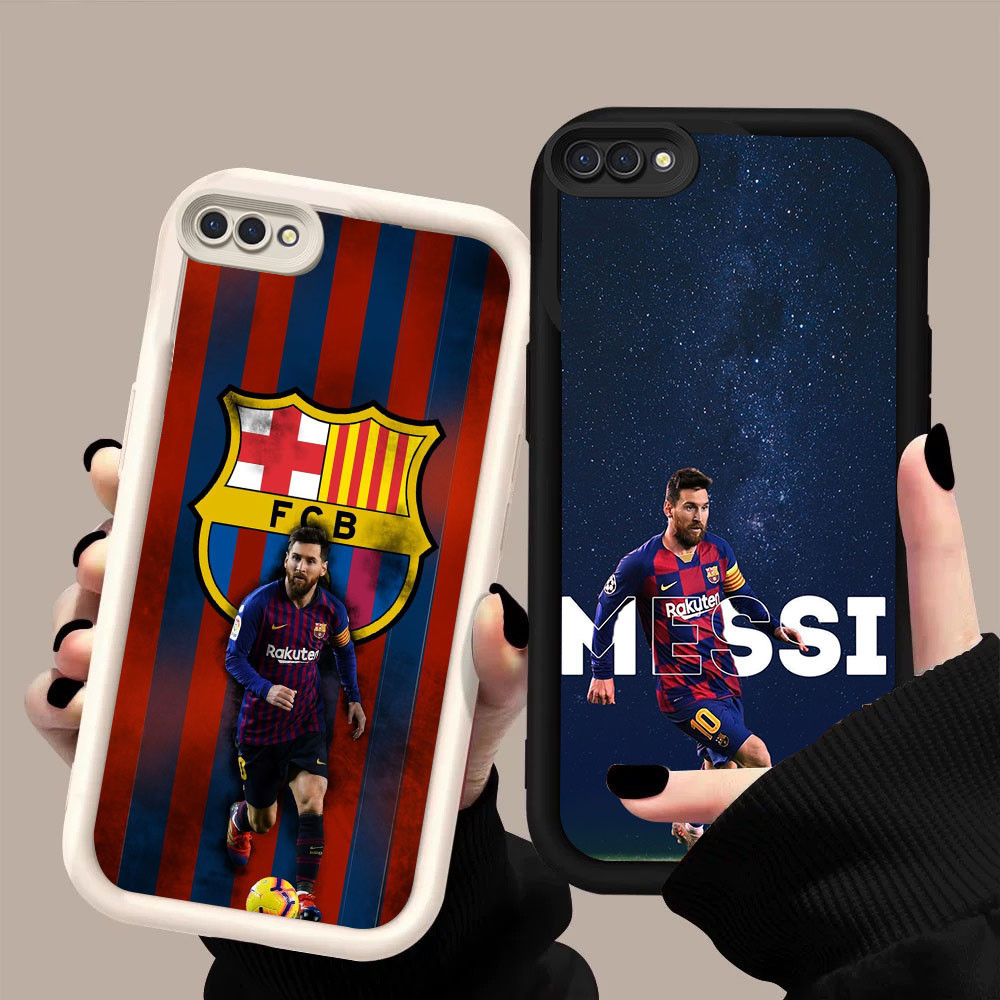 DF-87 Messi ใน Barcelona Club หรูหราปลอกอ่อนสําหรับ OPPO A5 A5X A3S A1K A12E Realme C2 C2s 14T