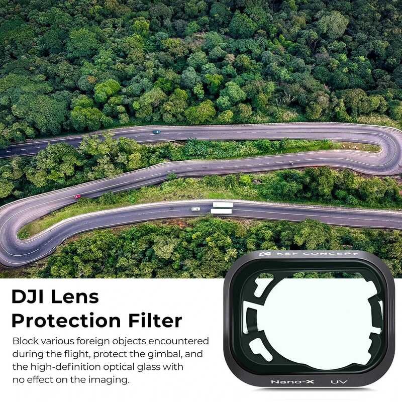 ▥ K F Concept  สําหรับ DJI Pro & Mini 3 Uv/Cpl/Nd2-Nd32/Nd32-Nd512 ตัวแปรกล้องเคลือบ Optic