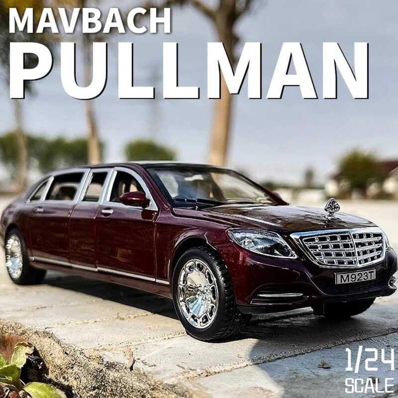 1:24 Scale Maybach S600 62S Ury Car Model Toy Alloy Diecast Pull Back Music Light Spor Cars Models