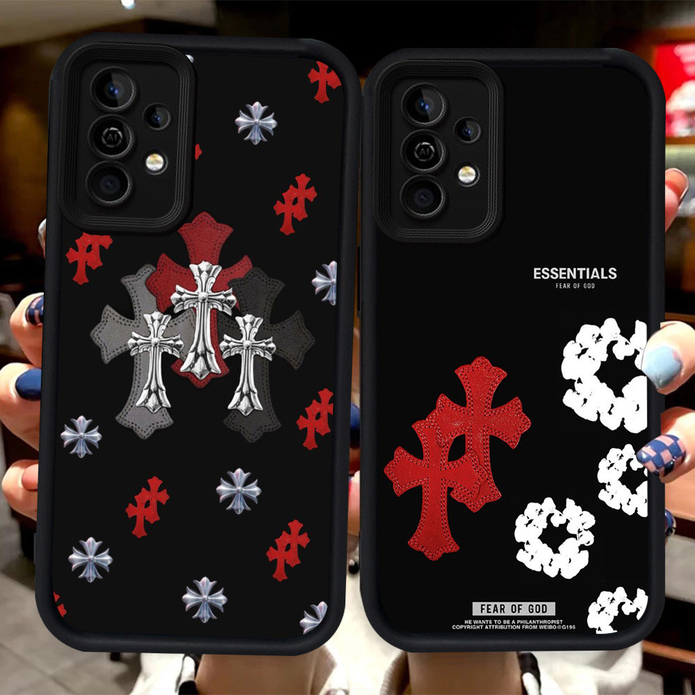 H115 Chrome H-Hearts สําหรับ Samsung Galaxy A22 F02S M02S A12 A51 M12 M40S A02S 5G