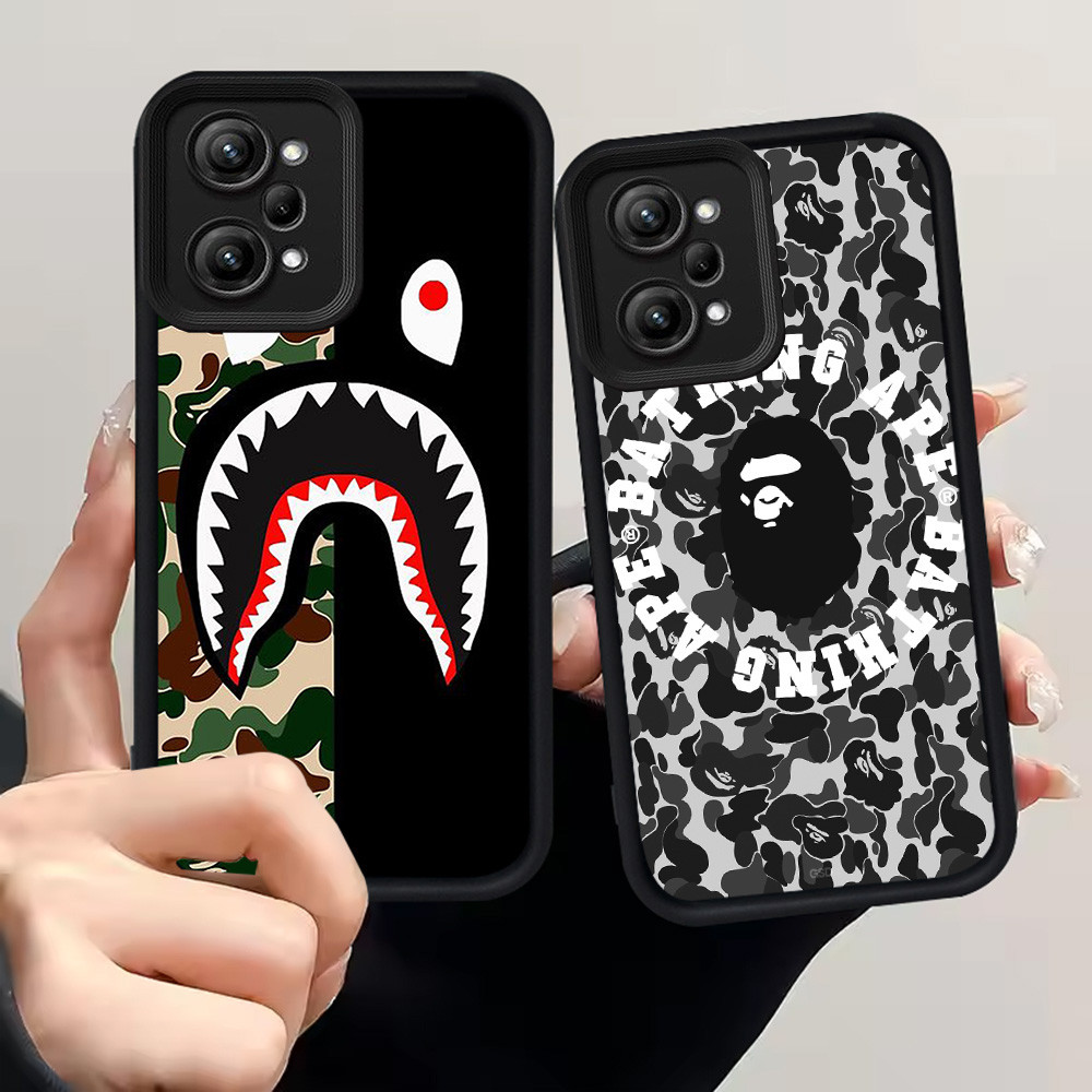 H118 Bape Shark Case สําหรับ Xiaomi POCO X6 Neo C65 C55 M6 Pro M6