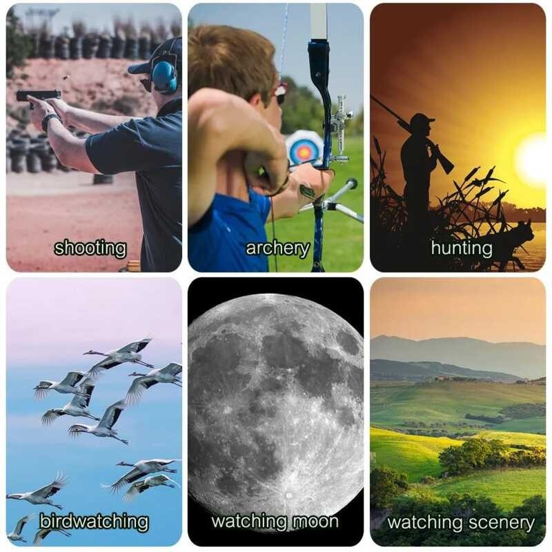 ❤ SVBONY Sv28 ขอบเขตการจำสีดำสำหรับเป้าหมายดูนก 25-75X70