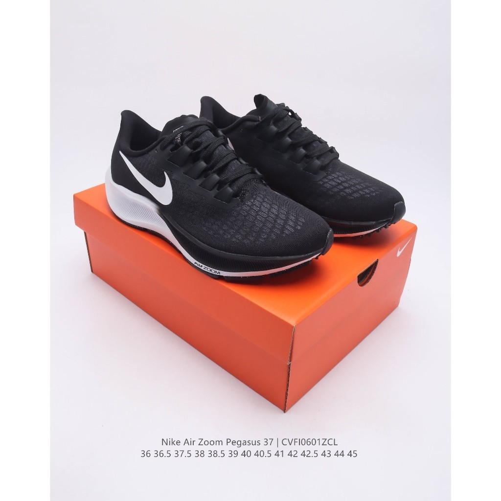 รองเท้าผ้าใบ BEST QUALITY Air Zoom Pegasus 37Black White Bq9646 _ _ Nike _ รองเท้า FULLBOX