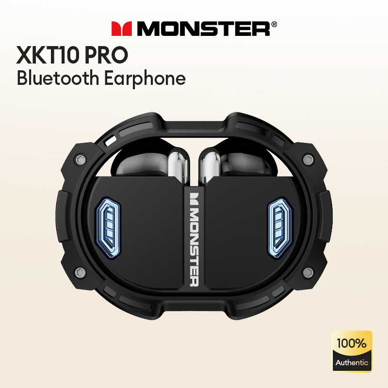 Monster XKT10 PRO หูฟังสเตอริโอ บลูทูธ 5.3 ความจุเยอะ HD