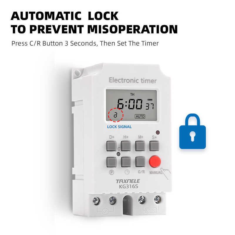 ❤ Kg316s Intelligent Microcomputer Programmable Digital Electric Timer Switch Relay Controller