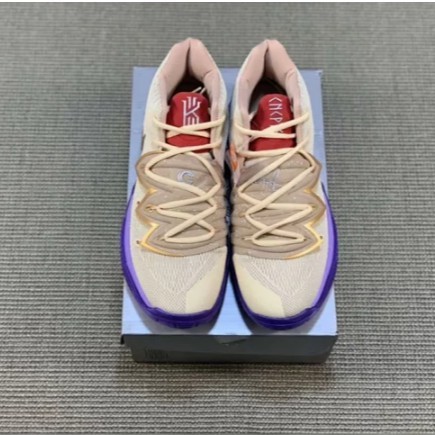 ♞Nike(ไนกี้) Kyrie 5 Nike Owen 5 รุ่นสีขาวชื่อร่วมสีดำสีเขียวพิษรองเท้าผู้ชายต่อสู้กีฬาและรองเท้าบา