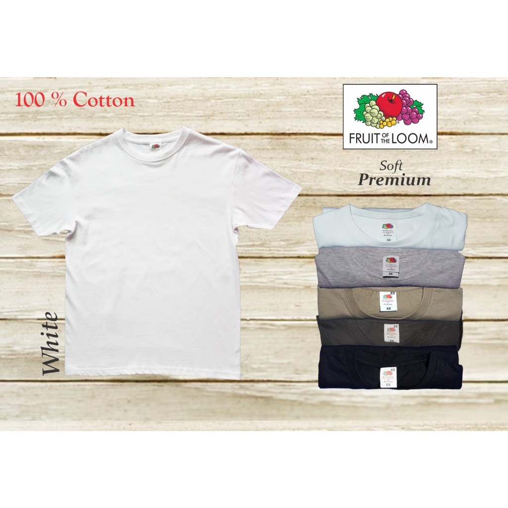 Fruit OF THE LOOM (คอตตอน ซอฟท์ พรีเมี่ยม 100%)