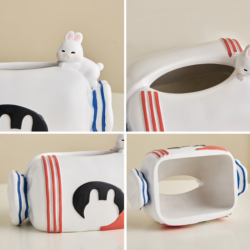 Household Coffee Table Tissue Box Paper Box Living Room Ins Style High-value Desktop Decoration Bat