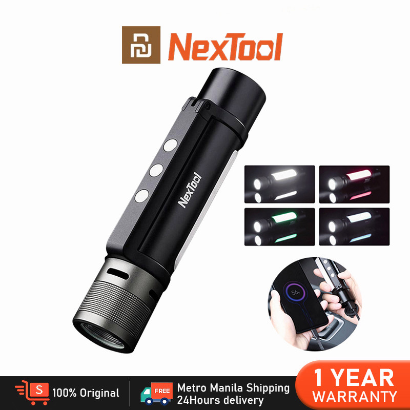 Xiaomi Nextool ไฟฉายกลางแจ้ง 6 In 1 LED แม่เหล็ก Camping ไฟฉายไฟฉายแบบชาร์จไฟได้