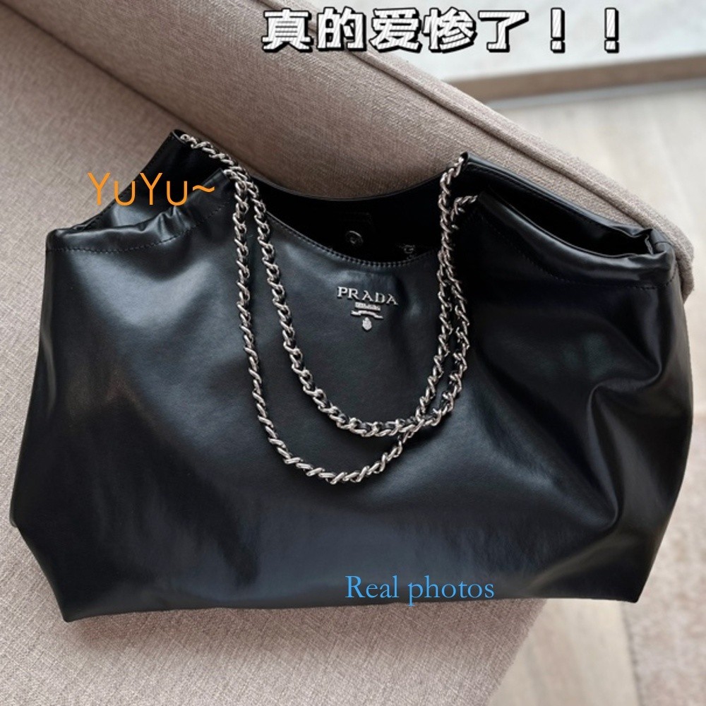 [yuyu 1: 1 Original Version] กระเป๋าสะพายไหล่ กระเป๋าช้อปปิ้ง กระเป๋าหนัง จุของได้เยอะ พรีเมี่ยม สํ