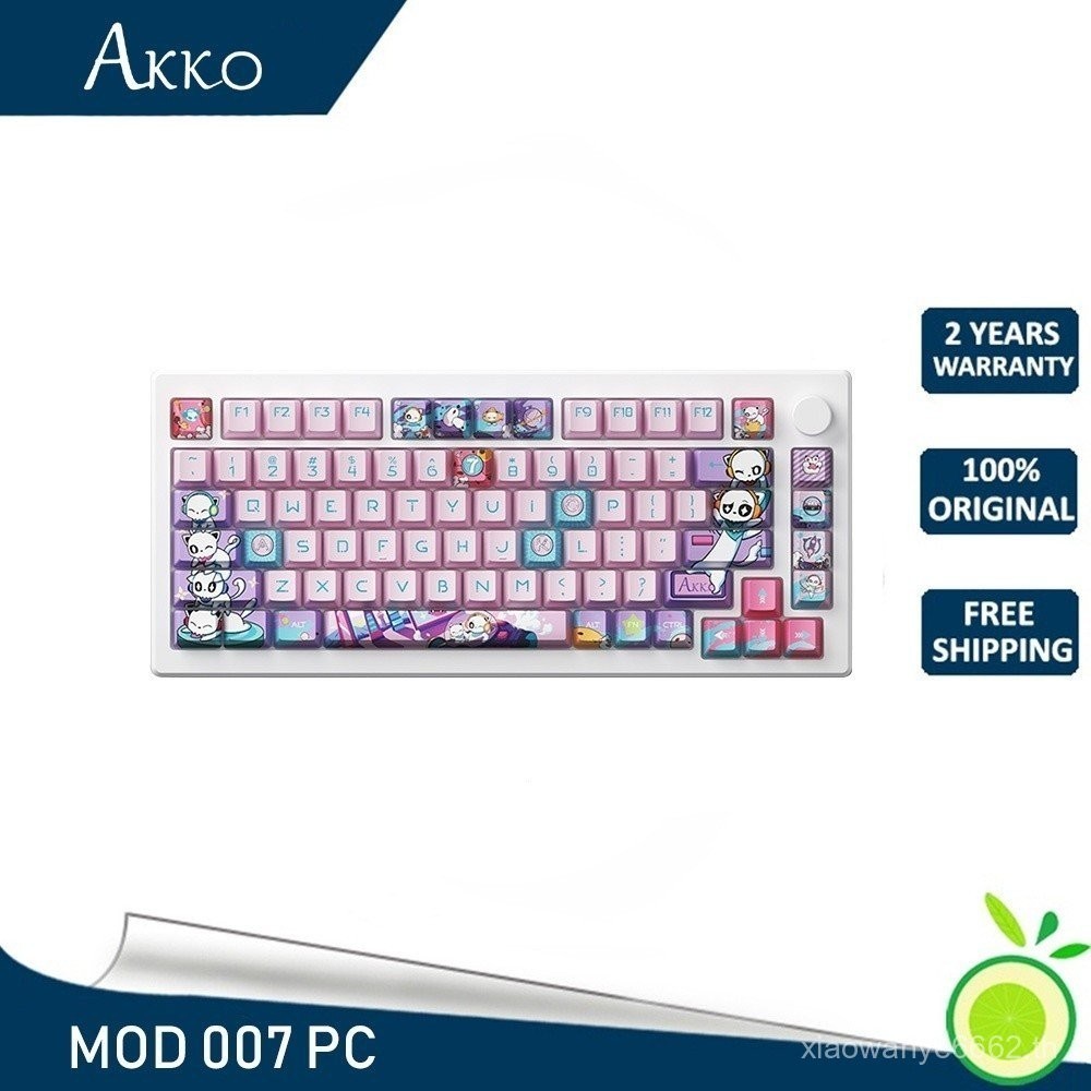 Akko MOD007 PC คีย์บอร์ดแบบมีสาย 75% GASKET RGB สวิตช์แม่เหล็ก Hot Swappable คีย์บอร์ดเกมแบบกําหนดเ