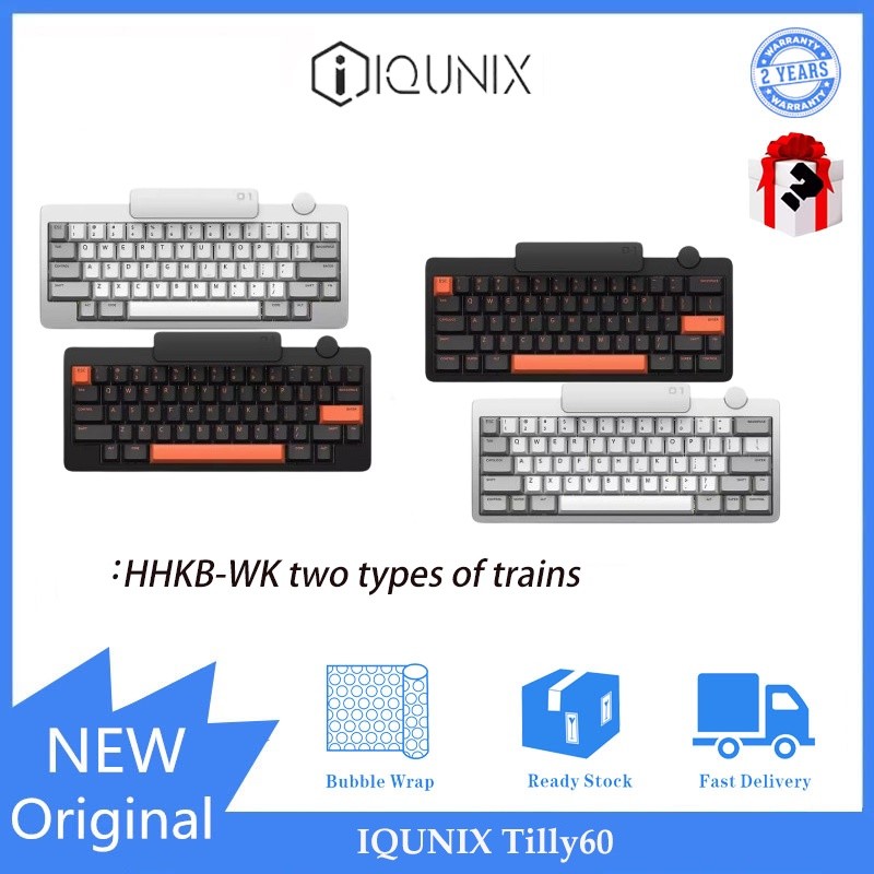 Iqunix Tilly60 คีย์บอร์ดอะลูมิเนียมไร้สาย HHKB สําหรับคีย์บอร์ด Mechanical