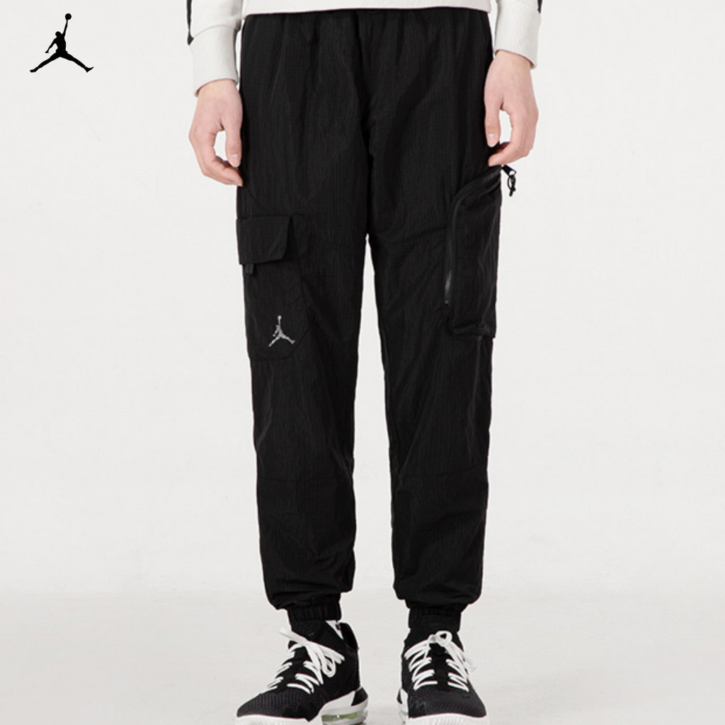 Air JORDAN ของแท้ 100% กางเกงกีฬาลําลอง ทรงหลวม แบบผูกเชือก สําหรับผู้ชาย DJ0237