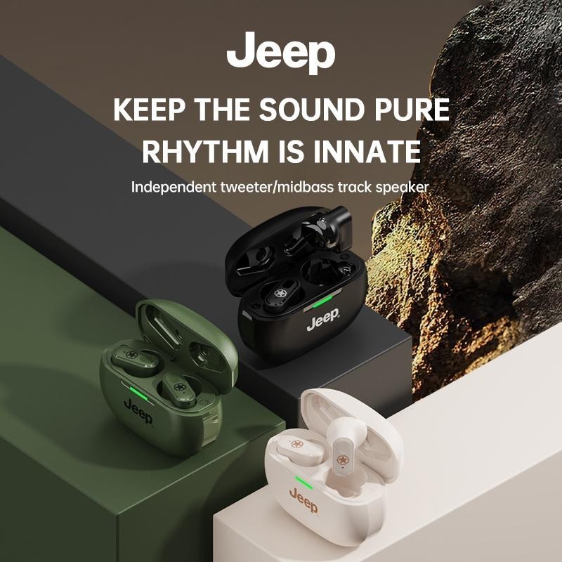 Jeep/jeep/jeep ew011 ชุดหูฟังบลูทูธไร้สาย เหมาะสําหรับเกม ภาพยนตร์ อายุการใช้งานแบตเตอรี่ยาวนาน Uni