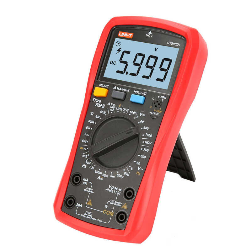 Uni-Tเครื่องวัดมัลติมิเตอร์ดิจิทัลtrue-Rms 🍀 Ut890c Ut890d + คู