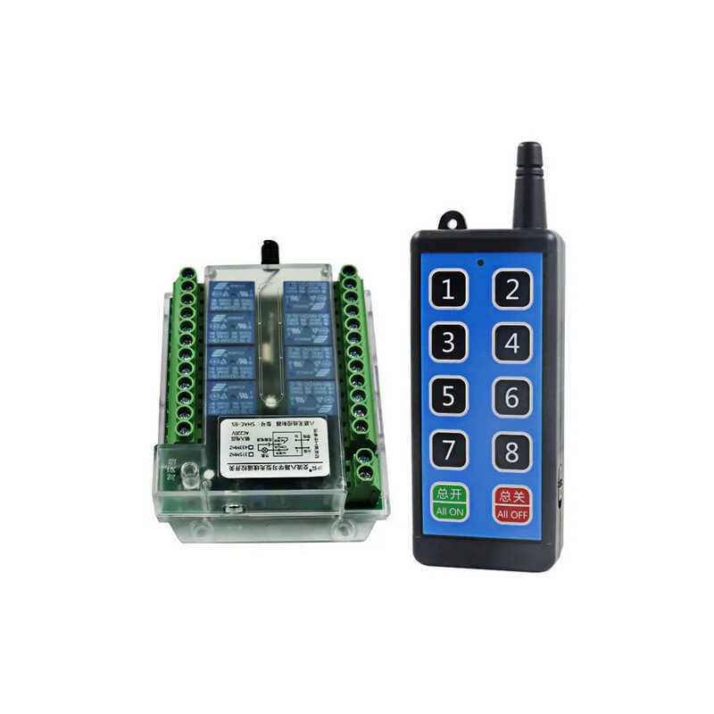 ❤ 8ช่องไร้สาย RF รีโมทคอนลสวิทช์12v/24V/36V/220V รีโมทคอนลไร้สายรีโมทคอนลมอเตอร์สวิทช์ควบคุม Dc