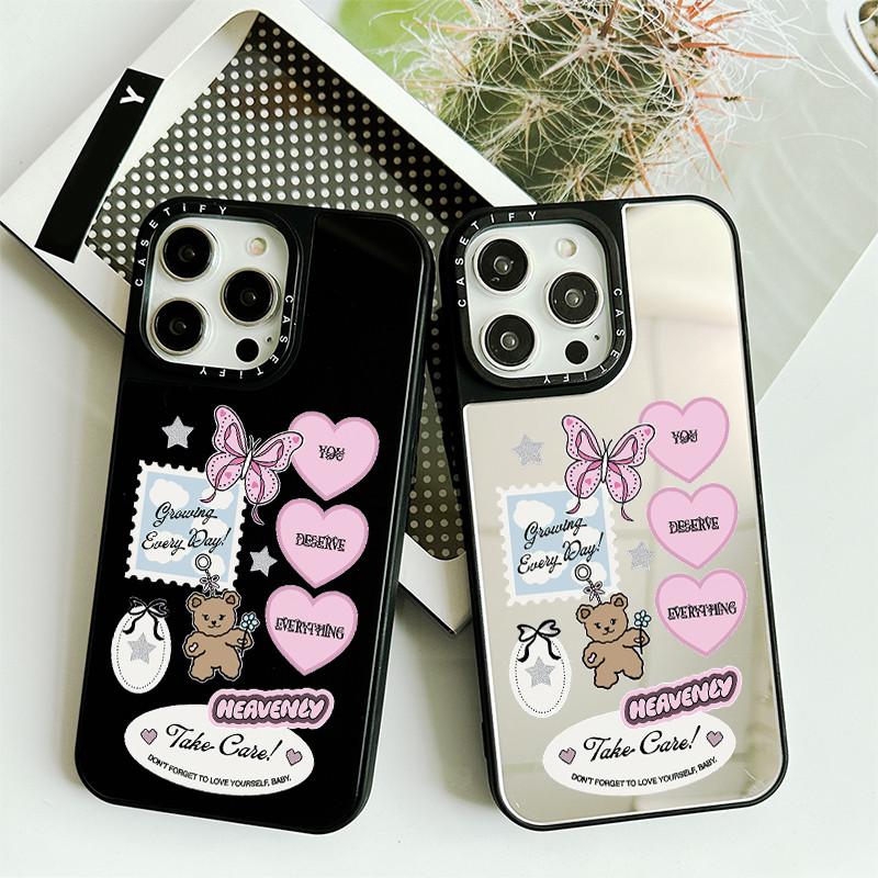 Top Girl Studio Lucky Charms SeriesกระจกสําหรับIPhone 11 12 13 Mini 14 15 16 Pro MaxกรณีX XR XS Max 