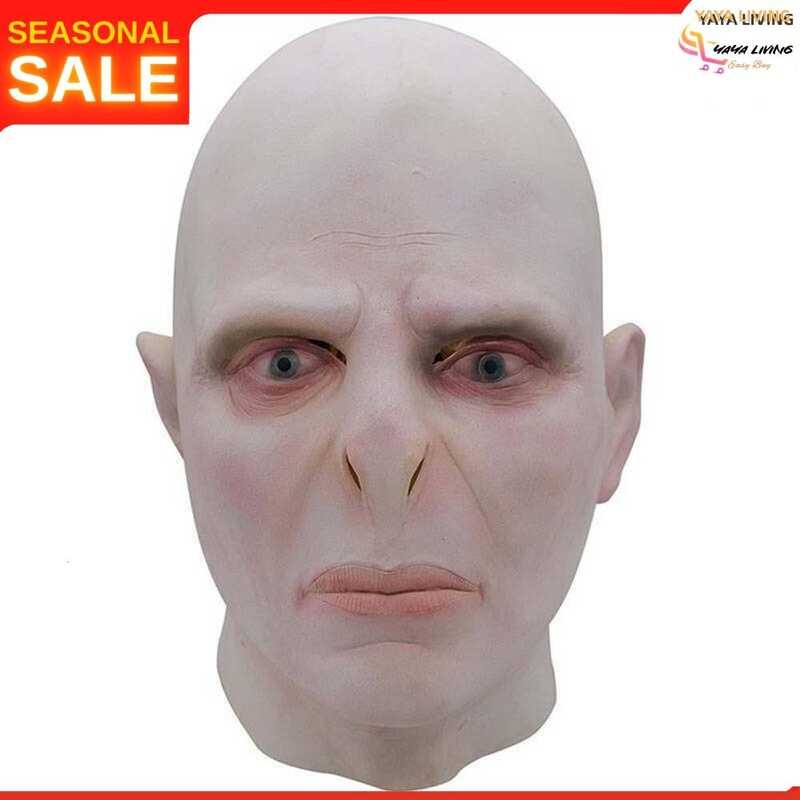 Magic Academy Lord Voldemort Halloween Horror Cosplay Costume Face Headgear Props
