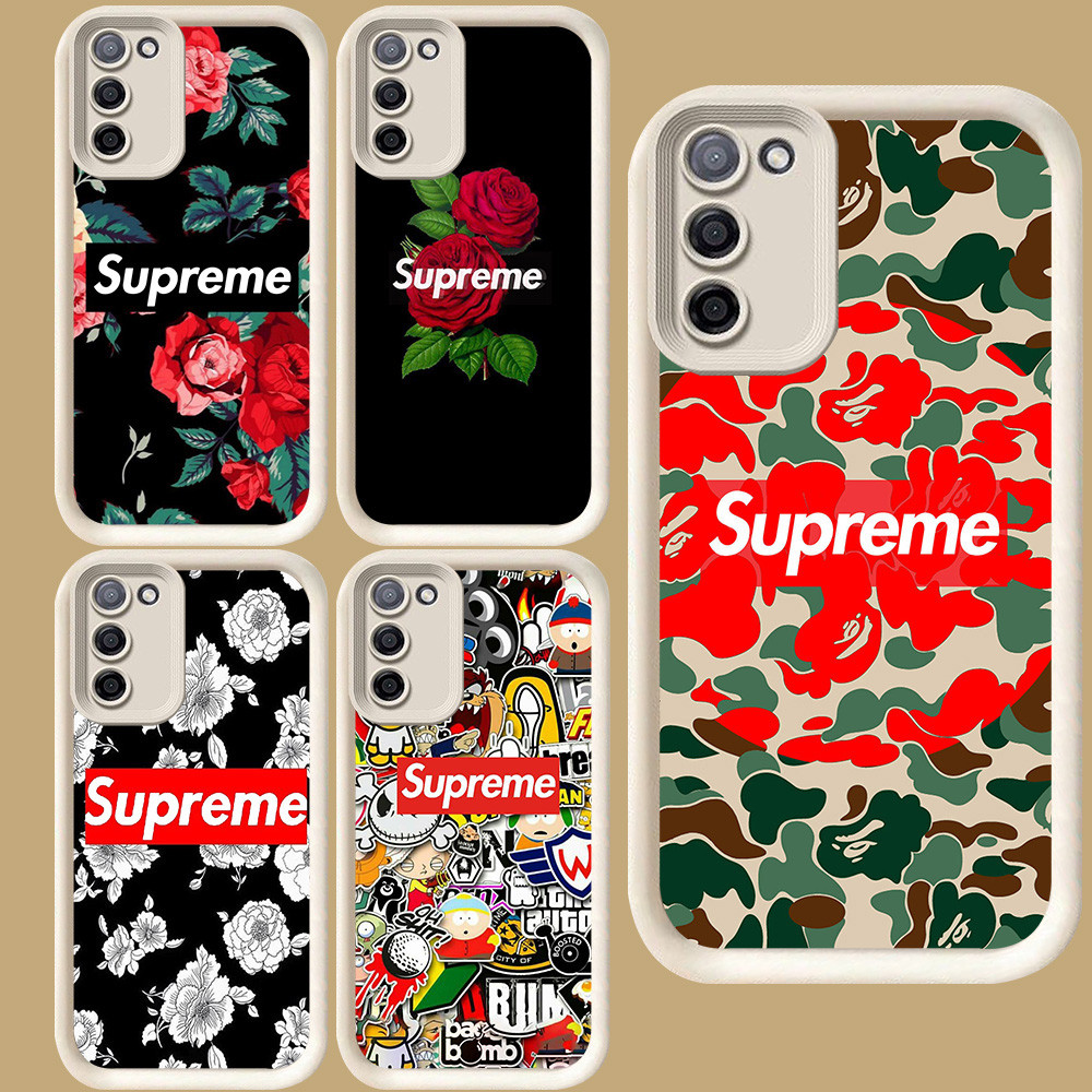R46 Rose Supre-me Casing สําหรับ Samsung A03S F02S M02S A71 A02 A51 A31 J4 A03 Core A02S M02 J6 Plus
