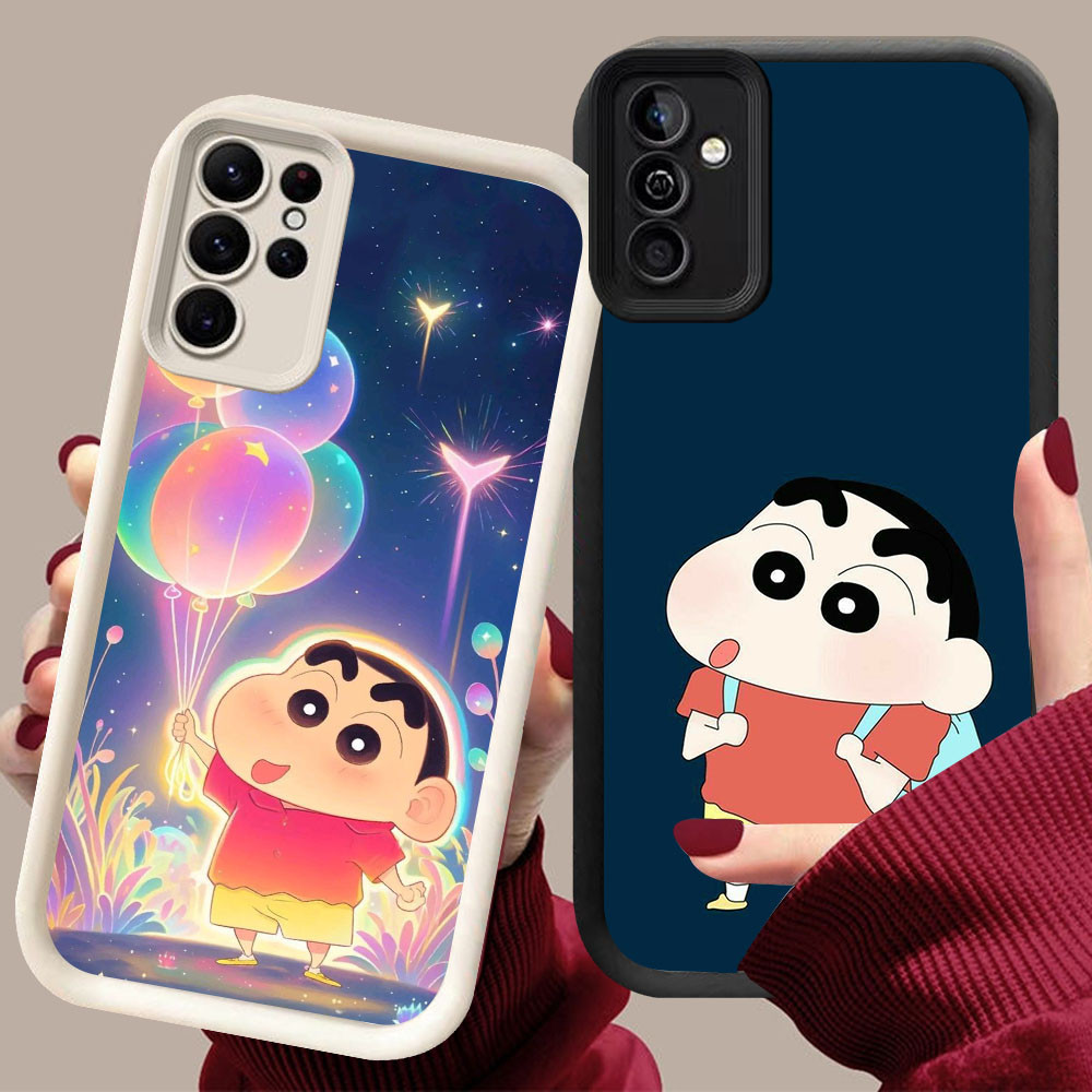 YZ-91Crayon Shinchan Cool Casing สําหรับ Samsung A54 FE M15 S24 S25 A55 S21 A26 Ultra 5G