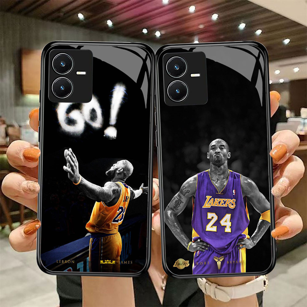 DF-81 Kobe Jordan James TPU HD Glass Casing สําหรับ VIVO Y22 Y35 Y75 Y28 Y22S V25 Y55 iQOO Z6
