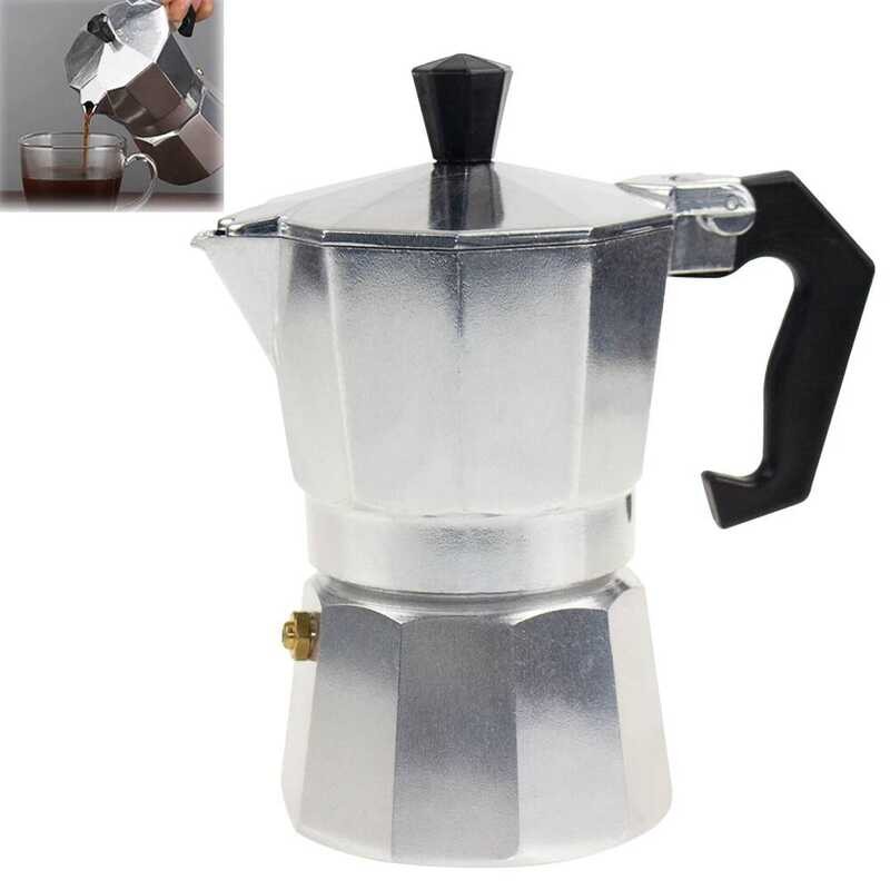 Moka Pot Italian Coffee Hine Espresso Aluminum Geyser Coffee Maker Kettle Latte Stove Classic Coffe