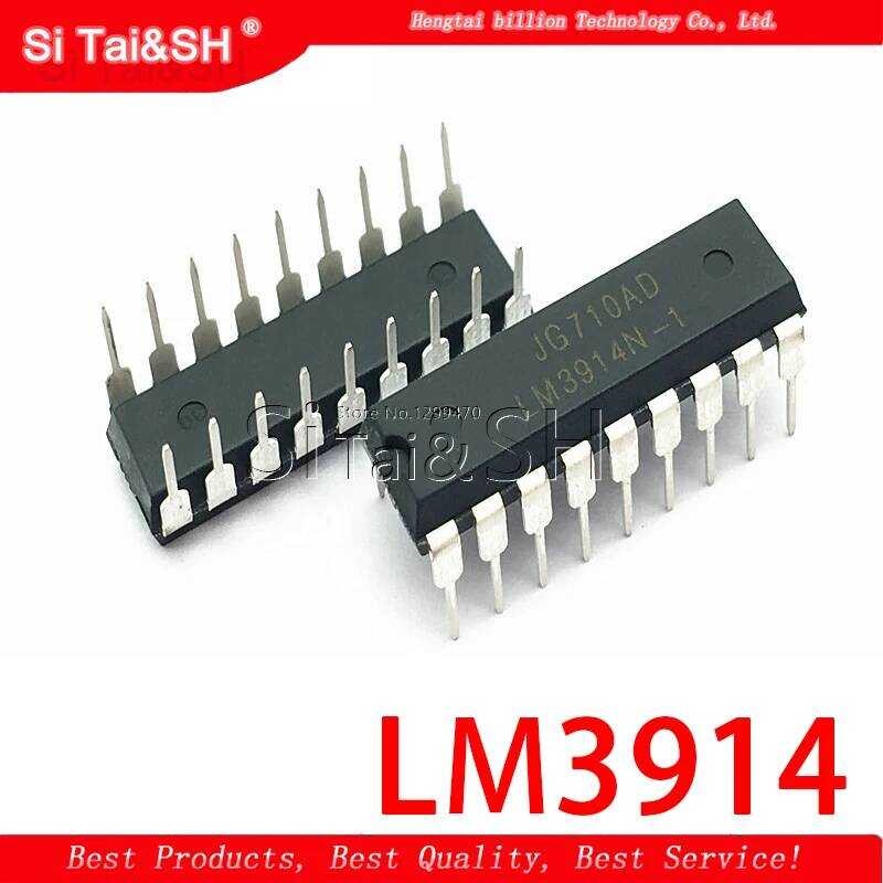ชิ้น 5 LM3914 LM3914N-1 หลอด LED DIP18