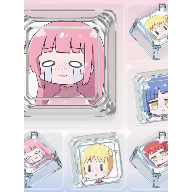 Lonely Rock Keycap Little Lonely น่ารัก Yamada Ryokita Yudai Mechanical Keyboard คีย์บอร์ดโปร่งใส Ke