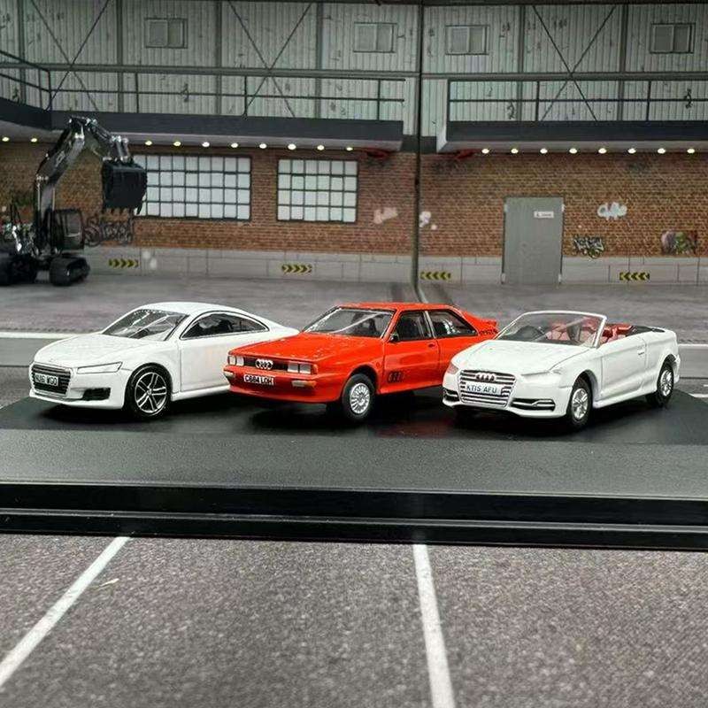 OXFORD Audi TT/S3/quattro รถสปอร์ตสามชิ้นรถรุ่นโลหะผสมคอลเลกชันเครื่องประดับ 1: 76 Out of Print Mode