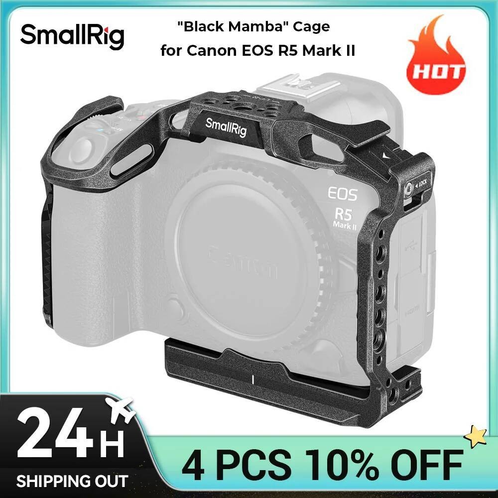 SmallRig EOS R5 Mark II "Black Mamba" / HawkLock กรงปลดเร็วสําหรับ Canon EOS R5 Mark II ชุดกรงพร้อมท