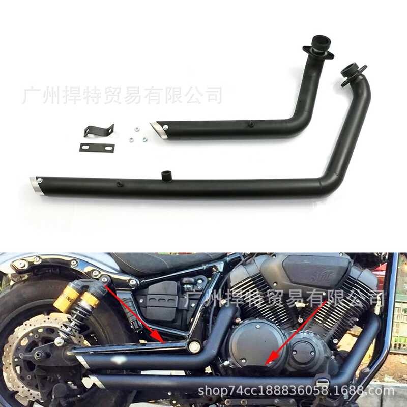เหมาะสําหรับ Yamaha Cruise Warriors 950 XV950 Modified VH Inline พร้อมท่อไอเสีย
