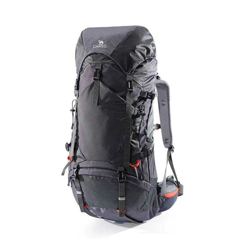 EN CAMEL 65L กระเป๋าเป้สะพายหลังเดินป่ากันน้ํา Professional Mountaineering กระเป๋าสําหรับชายขนาดใหญ่