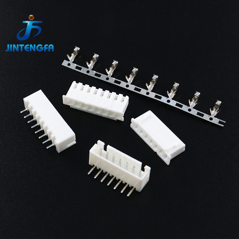 100 ชิ้น/ล็อต XH JST 2.54 มม.ชายหญิง Connector แนวนอนตรง Pin Header ที่อยู่อาศัย Terminal 2.54 2P 3P 4P 5P 6P 7P 8P Pin