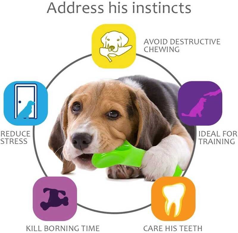 ❤ Oneisallของเล่นสุนัขสำหรับเคี้ยวแบบก้าวร้าวไม่ทำลา