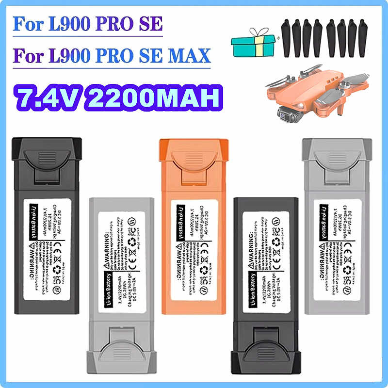 7.4V 9 2200MAH lipo For L900 Pro SE Rechargeable for L900Pro Se Max Drone RC Quadcopter L900ProSE
