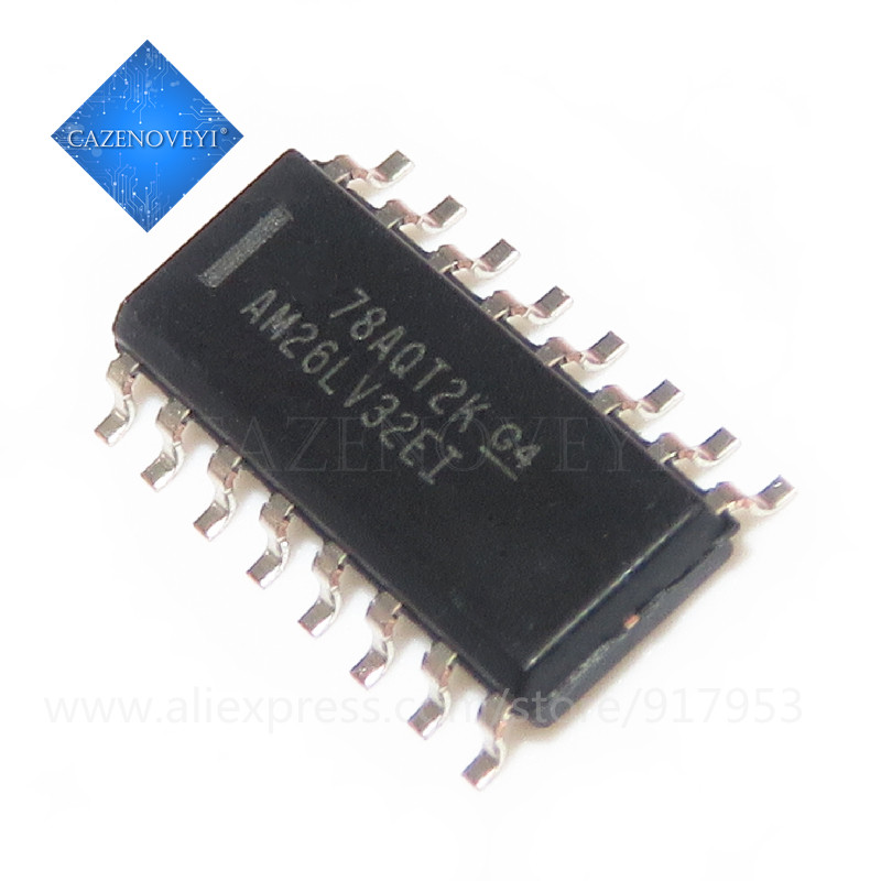 10 ชิ้น/ล็อต AM26LV32IDR AM26LV32C AM26LV32EIDRG4 AM26LV32EI AM26LV32C AM26LV32 SOP16 ในสต็อก