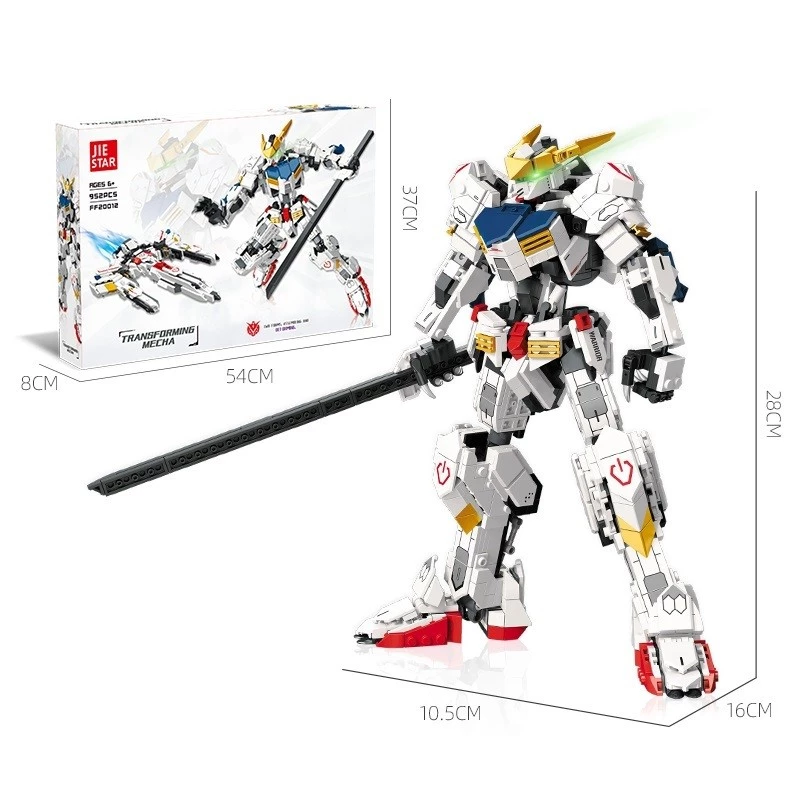 ตัวต่อหุ่นยนต์ Barbato Gundam 952 ชิ้น JIE STAR thumbnail 7