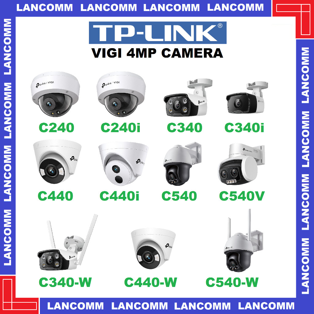 Tp-link VIGI กล้อง 4MP C340i / C440 / C340 / C240 / C540 / C540V / C340-W / C440-W / C540-W / กล้อง