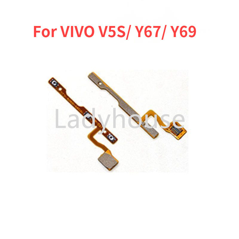 ปุ่มปรับระดับเสียงไฟสําหรับ VIVO V5S/ Y67/ Y69 ระดับเสียงด้านข้างปุ่มปุ่ม Flex Cable On Off Switch Flex Cable อะไหล่