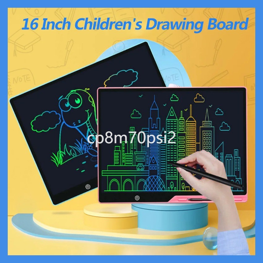 ins  16-Inch LCD Drawing Board 3 Year Old Toys For Kids USB Charging Doodle Writing Tablet Electron