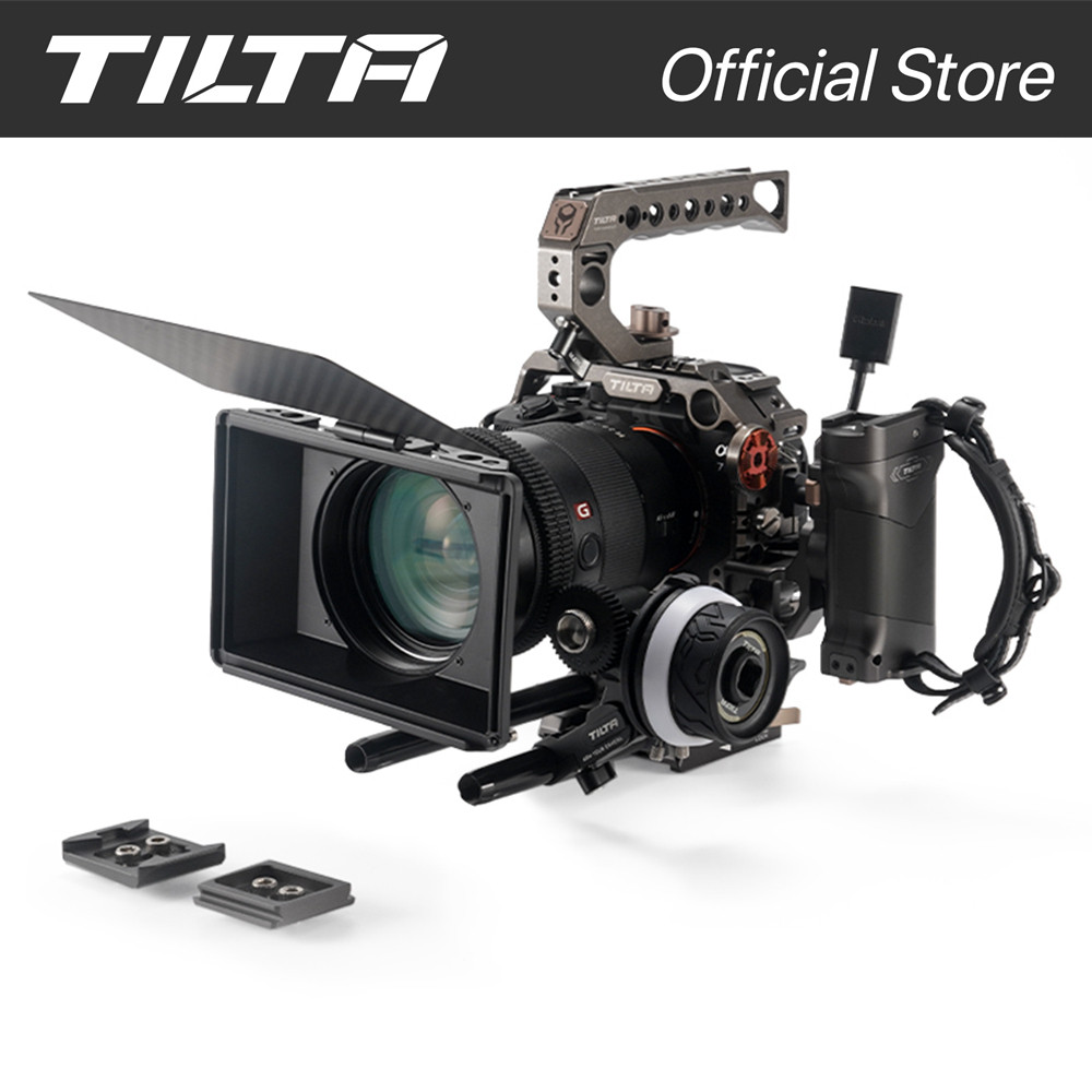 TILTA Sony A7SIII A7S3 กล้องกรงเต็ม/ครึ่งกรงป้องกันกรณีจับด้านข้างน้ําหนักเบากรงสีดําสําหรับ SONY A7