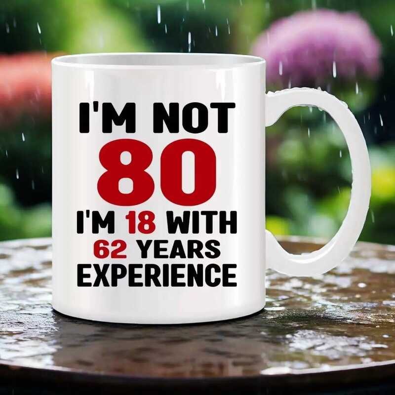 80Th Birthday Gifts For Women Men, 80 Year Old Birthday Gifts Mugs F Birthday Christmas Gifts Novel