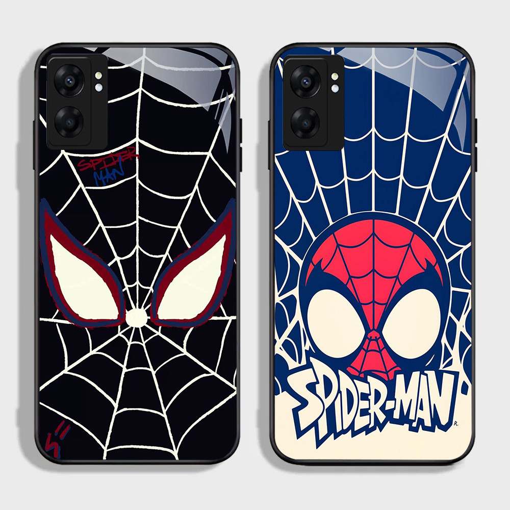 NA-75 S-Spider Man HD Softcase Glossy Glass สําหรับ OPPO A57 A77S A17 A36 A77 A57S A76 A96 Realme C3