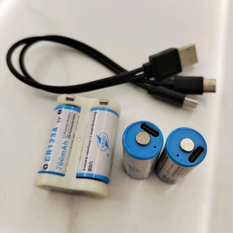 แบตเตอรี่ลิเธียมโพลิเมอร์ 2CR5 ขนาด 700mah ชาร์จผ่าน USB TYPE C แรงดันคงที่ 6V