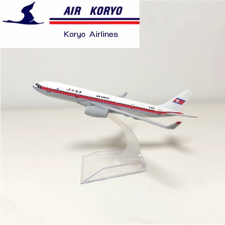 [รุ่นใหม่] Goryeo Airlines TU-204 Figure 204 North Korean Passenger Plane Alloy 16cm Model b