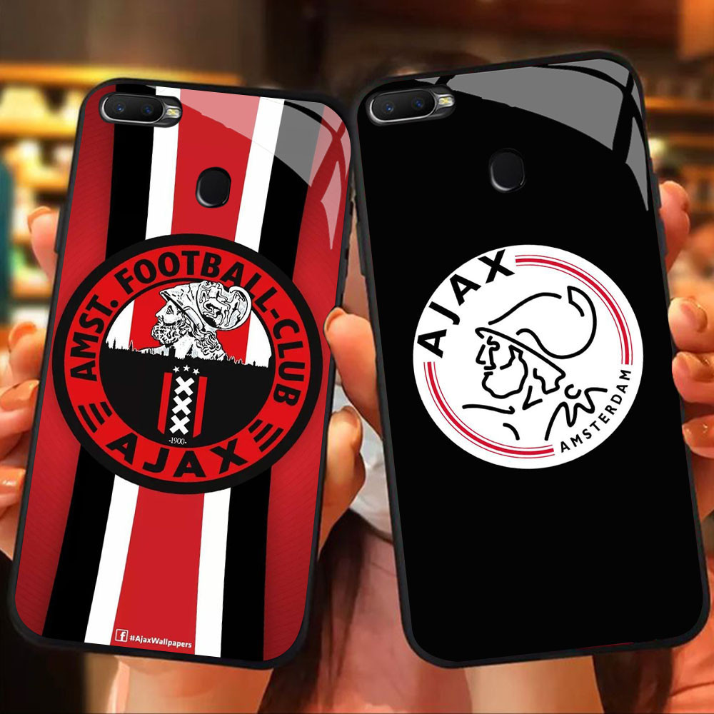 MK-2 Ajax Amsterdam Liquid HD Glass Casing สําหรับ OPPO A7 A12 A12S A11K A5S F9 F7 F5 Realme 2 Pro
