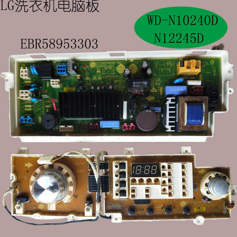 แผงควบคุมเครื่องซักผ้า G L W D - N 1 0 2 4 5 E B R 8 9 3 จอแสดงผลหลัก
