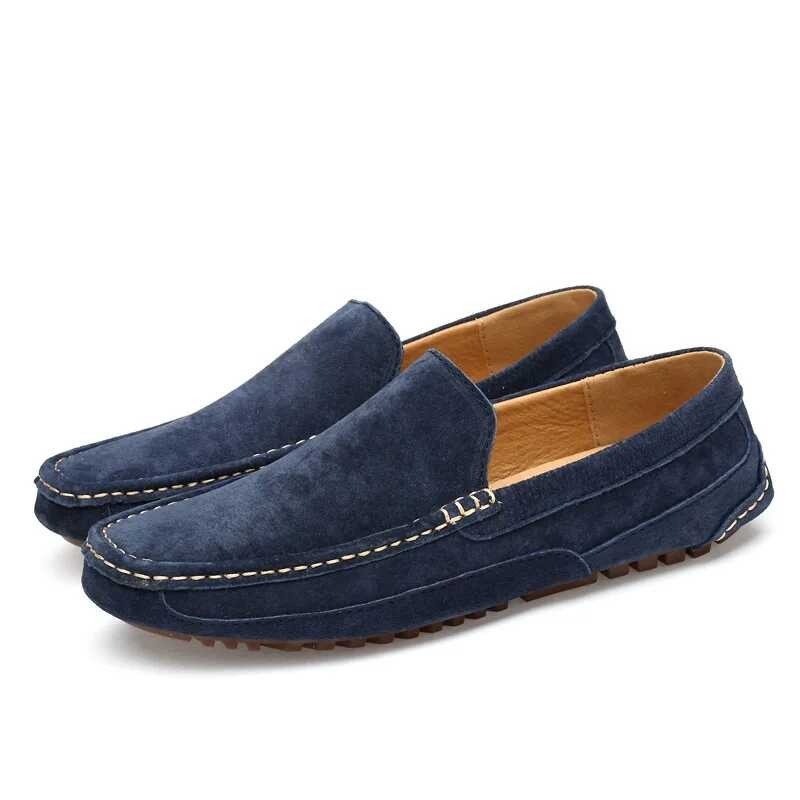 หนังนิ่มผู้ชาย Loafers 2024 ผู้ชายรองเท้าลำลองรองเท้าเรื